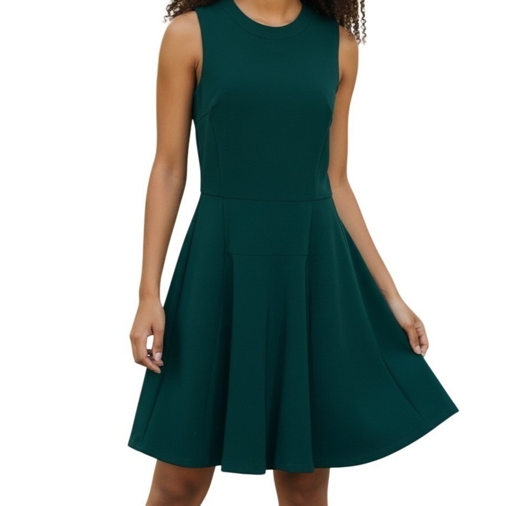 MADEWELL Anywhere Fit And Flare Teal Green Sleevelessâ Dress Size 0